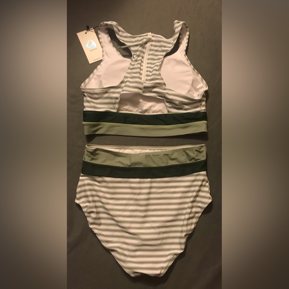 NWT DIPINON Sporty High Waisted Bikini - Picture 2 of 12